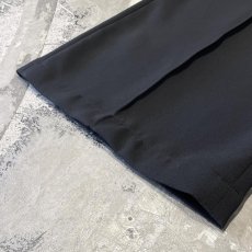 画像8: BLACK COLOR WIDE SILHOUETTE CARGO SLACKS / ~W34 (8)