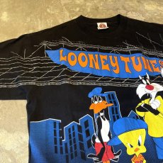 画像3: 90's "LOONEY TUNES" CHARACTERS OVER PRINTED S/S TEE / Mens L (3)