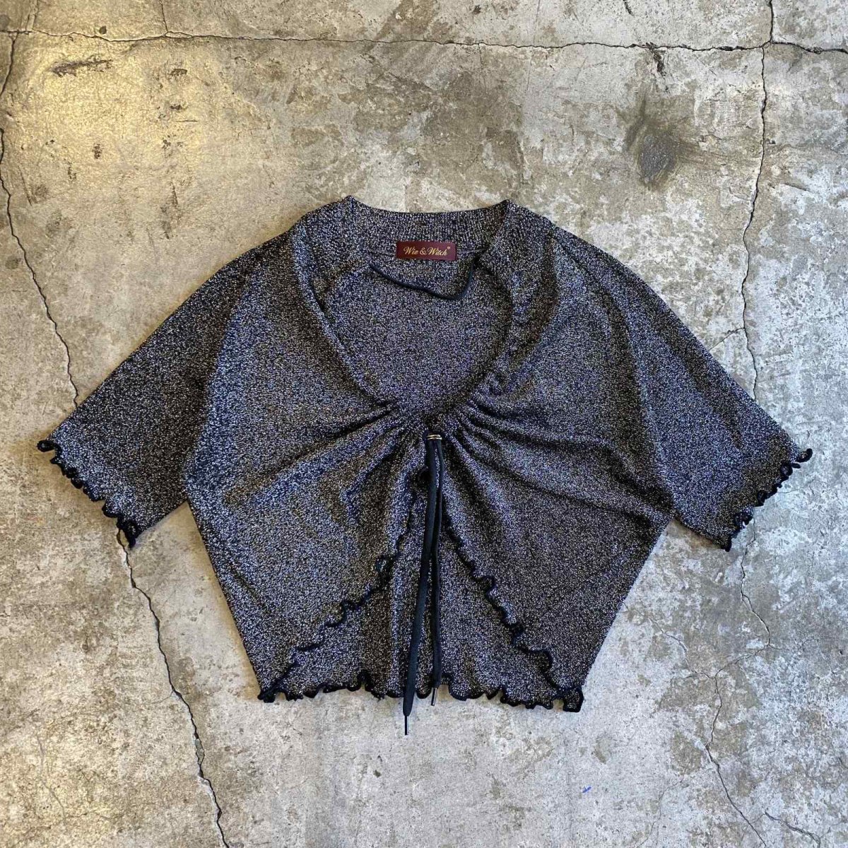 画像1: 【Wiz&Witch】"WEIRD" DRAW CODE CARDIGAN S/S TOPS / OS (1)