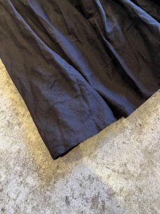 画像4: BLACK COLOR GATHER DESIGN FLARE SKIRT / ~W30 (4)