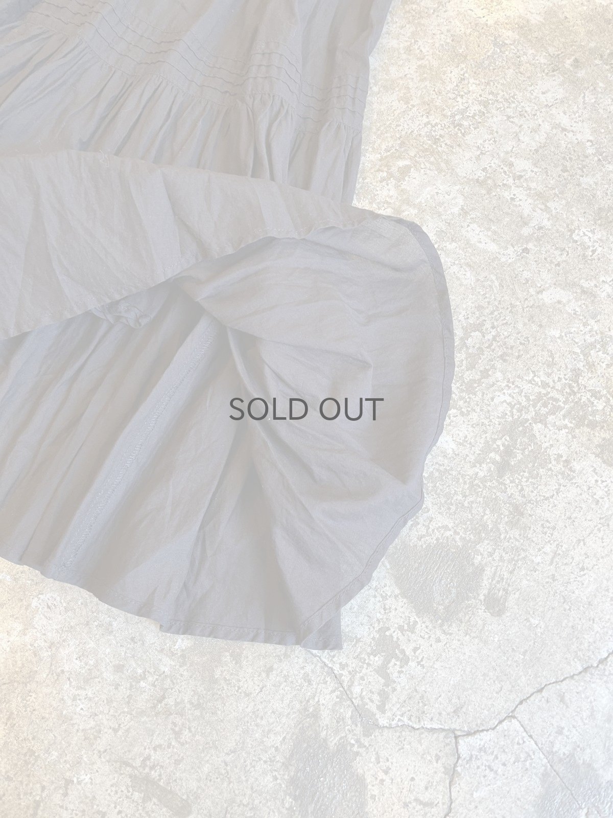 画像6: BLACK COLOR GATHER DESIGN FLARE SKIRT / ~W30 (6)