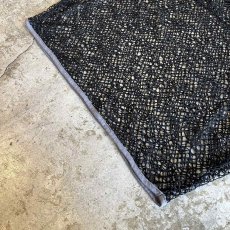 画像4: BLACK COLOR MESH DESIGN S/S TOPS / Ladies L (4)
