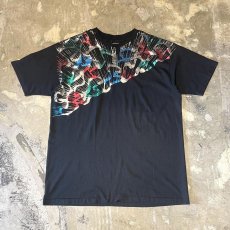 画像1: OLD FRONT METALLIC ART PRINTED S/S TEE / Mens L (1)