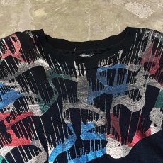 画像10: OLD FRONT METALLIC ART PRINTED S/S TEE / Mens L (10)