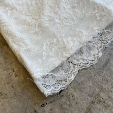 画像3: ALL OVER LACE PATTERN POINT FLARE DESIGN L/S TOPS / Ladies S~M (3)