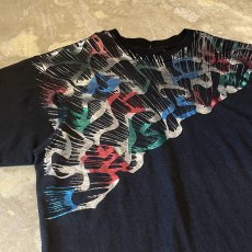 画像3: OLD FRONT METALLIC ART PRINTED S/S TEE / Mens L (3)