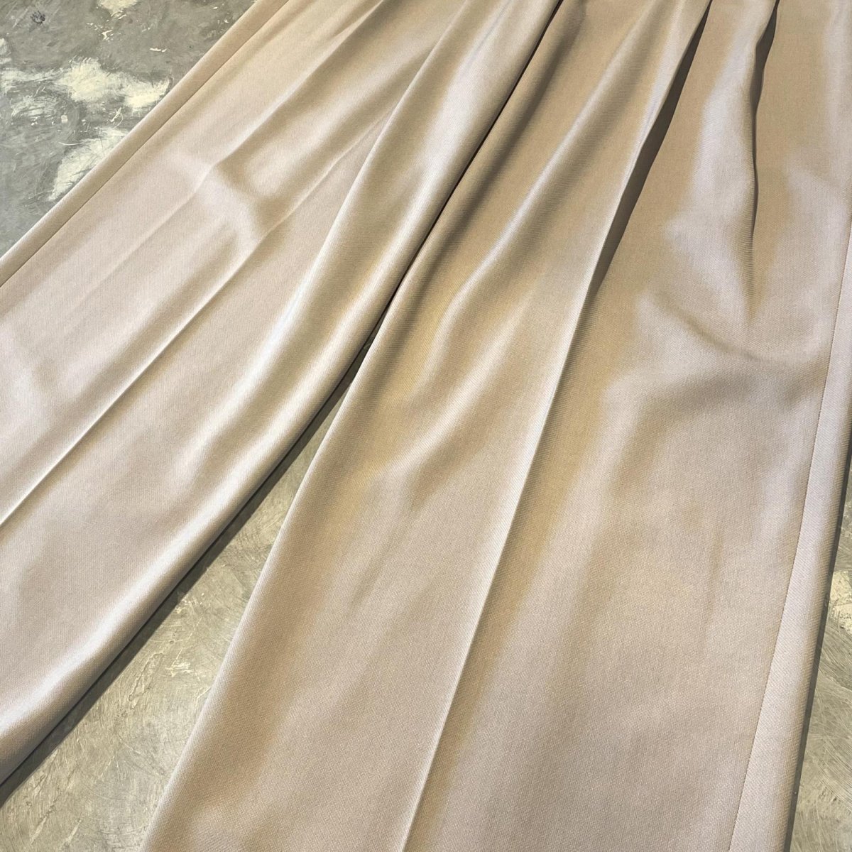 画像6: 【WONDERGROUND】2TUCK WIDE SILHOUETTE BELTED SLACKS / BEIGE / OS (6)