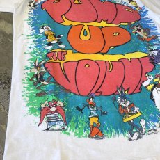画像5: 90's "LOONEY TUNES" CHARACTERS PRINTED S/S TEE / Mens L / MEDA IN USA (5)