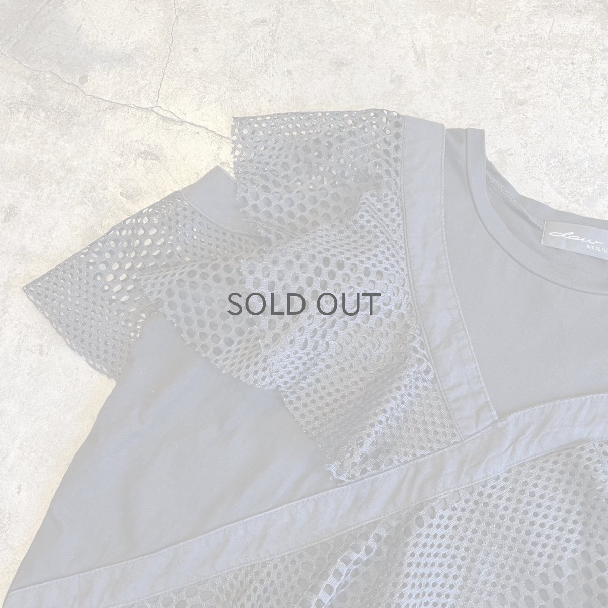 画像9: PUNCHING LACE ASYMMETRY DESIGN N/S TOPS / Ladies M (9)