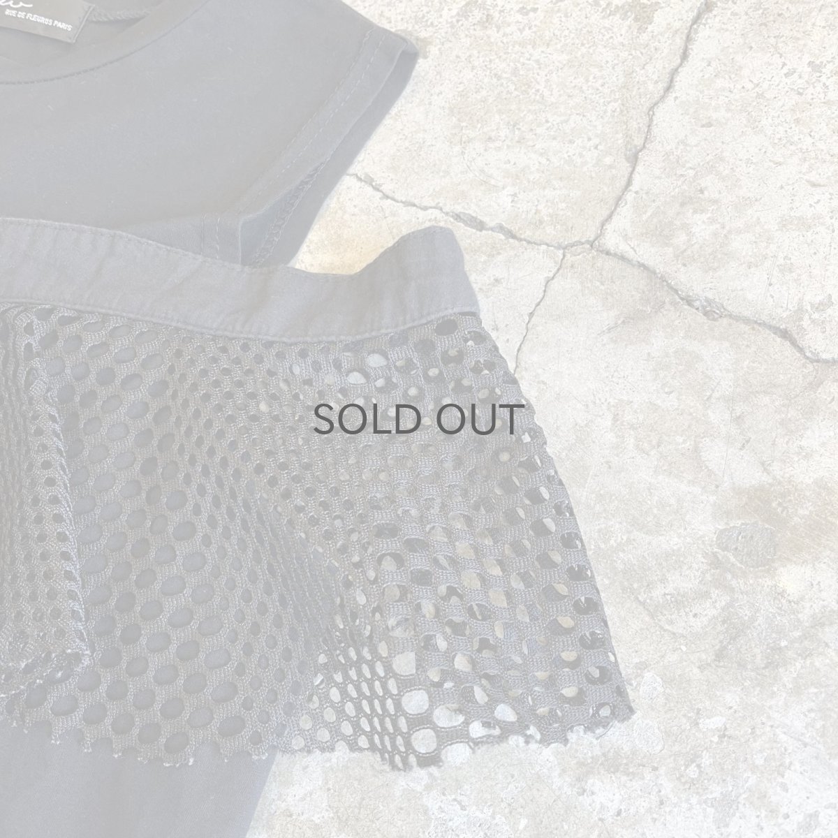 画像7: PUNCHING LACE ASYMMETRY DESIGN N/S TOPS / Ladies M (7)