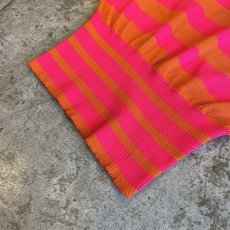画像4: SHOULDER RIBBON DESIGN BORDER PATTERN N/S TOPS / Ladies S~M(L) / MADE IN ITALIE (4)