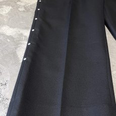 画像7: SIDE STUDS DECORATIVE BLACK COLOR SLACKS / W29~W33 (7)