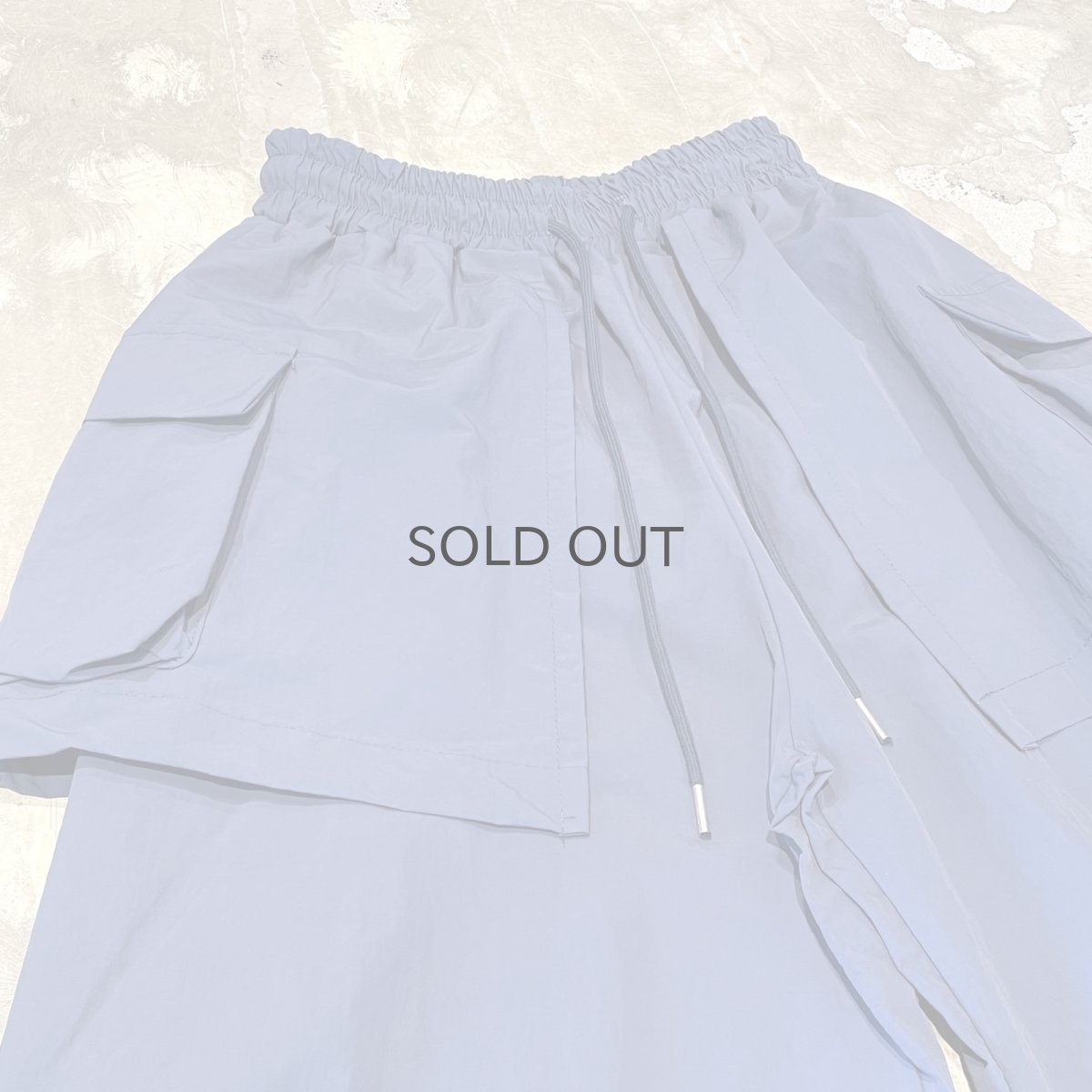 画像3: 【WONDERGROUND】LAYERED COLOR APRON PANTS / BLUE / OS (3)