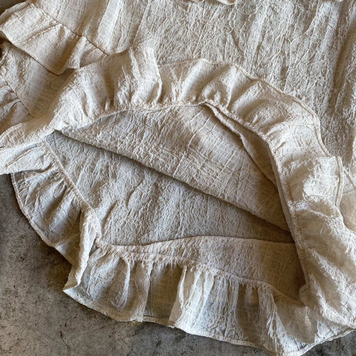 画像5: TIERED FRILL ASYMMETRY WASHER DESIGN SKIRT / W27 (5)