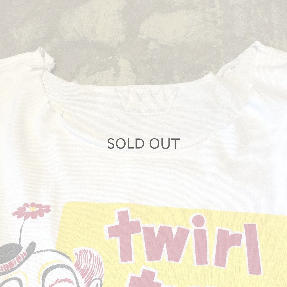 画像10: FRONT CLOWN PRINTED CRASH DAMAGE N/S TEE / Mens L (10)