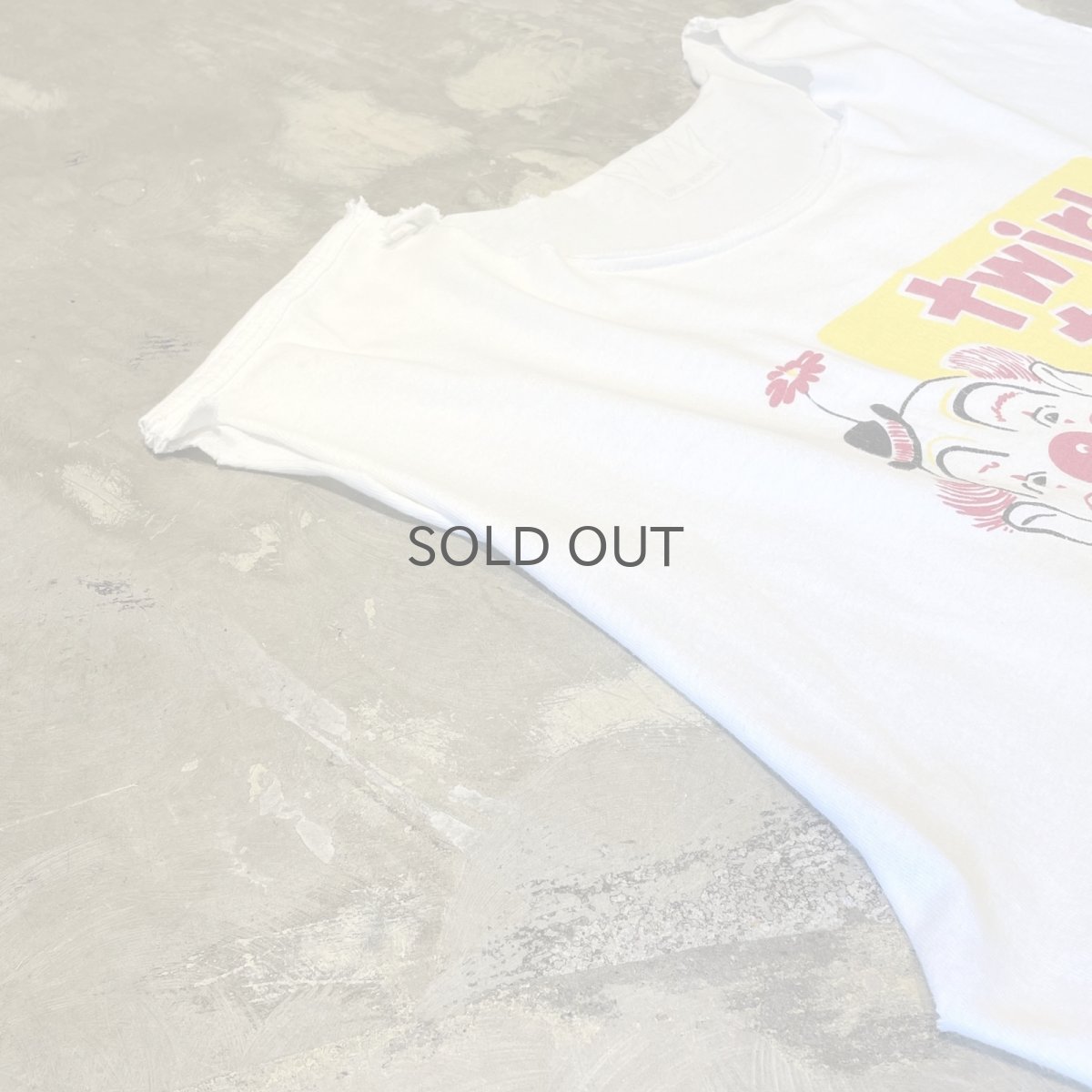 画像7: FRONT CLOWN PRINTED CRASH DAMAGE N/S TEE / Mens L (7)