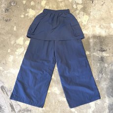 画像2: 【WONDERGROUND】LAYERED COLOR APRON PANTS / BLUE / OS (2)