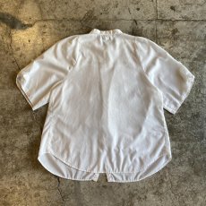 画像2: OLD POINT LACE EMBROIDERY S/S BLOUSE / Ladies L (2)