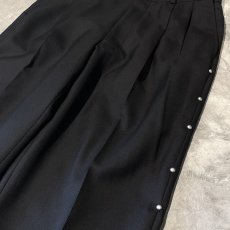 画像4: SIDE STUDS DECORATIVE BLACK COLOR SLACKS / W29~W33 (4)