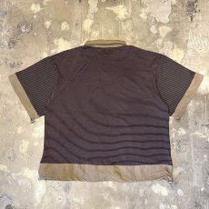 画像3: 【WONDERGROUND】BORDER PATTERN HSL BUTTON DRAW CODE S/S SHIRT / OS (3)