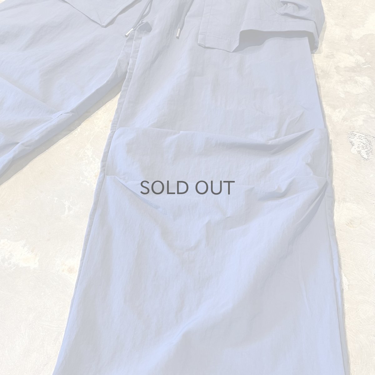 画像6: 【WONDERGROUND】LAYERED COLOR APRON PANTS / BLUE / OS (6)