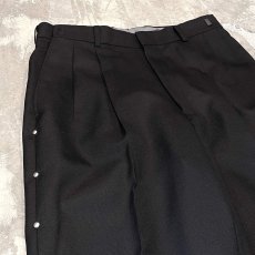 画像3: SIDE STUDS DECORATIVE BLACK COLOR SLACKS / W29~W33 (3)