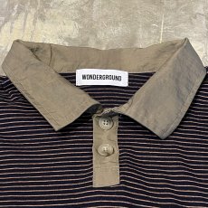 画像12: 【WONDERGROUND】BORDER PATTERN HSL BUTTON DRAW CODE S/S SHIRT / OS (12)