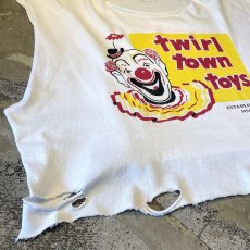 画像5: FRONT CLOWN PRINTED CRASH DAMAGE N/S TEE / Mens L (5)