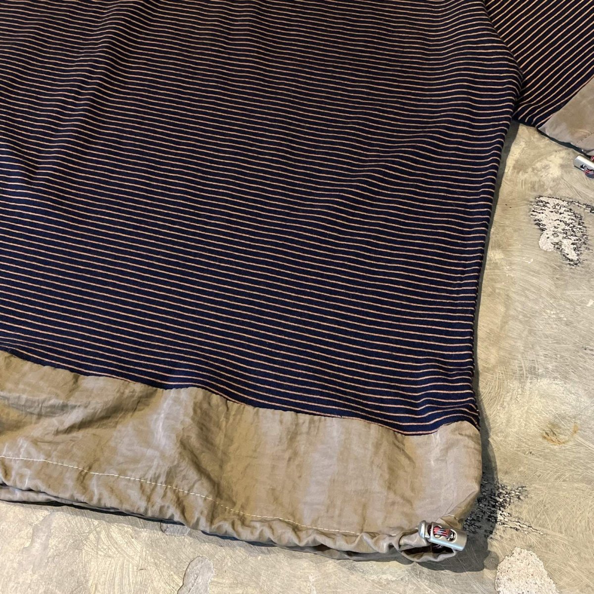 画像8: 【WONDERGROUND】BORDER PATTERN HALF BUTTON DRAW CODE S/S SHIRT / OS (8)