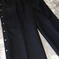 画像5: SIDE STUDS DECORATIVE BLACK COLOR SLACKS / W29~W33 (5)