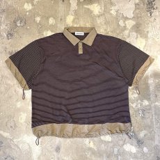 画像2: 【WONDERGROUND】BORDER PATTERN HSL BUTTON DRAW CODE S/S SHIRT / OS (2)