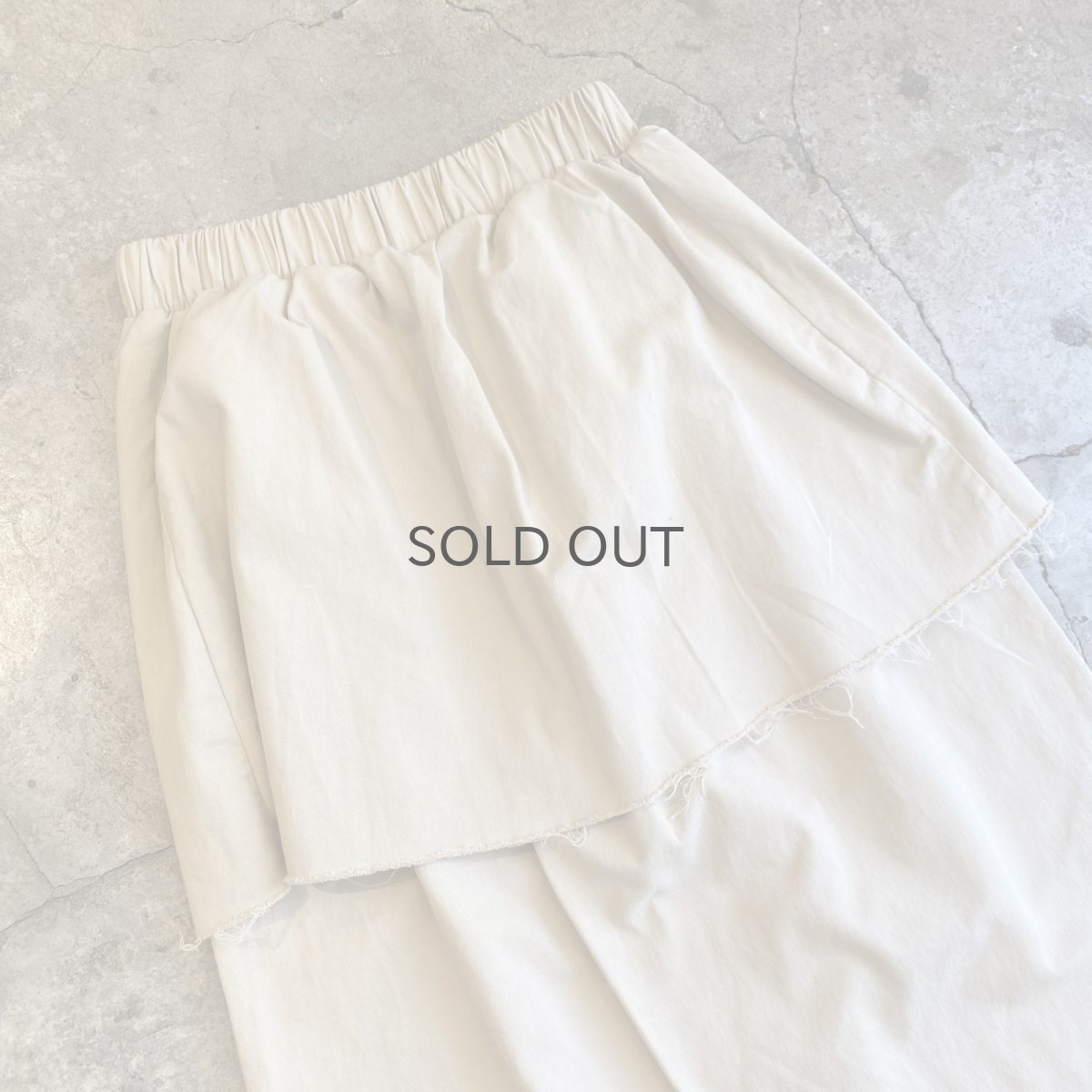 画像9: 【WONDERGROUND】CUT OFF WRAP SKIRT LAYERED PANTS / OS (9)