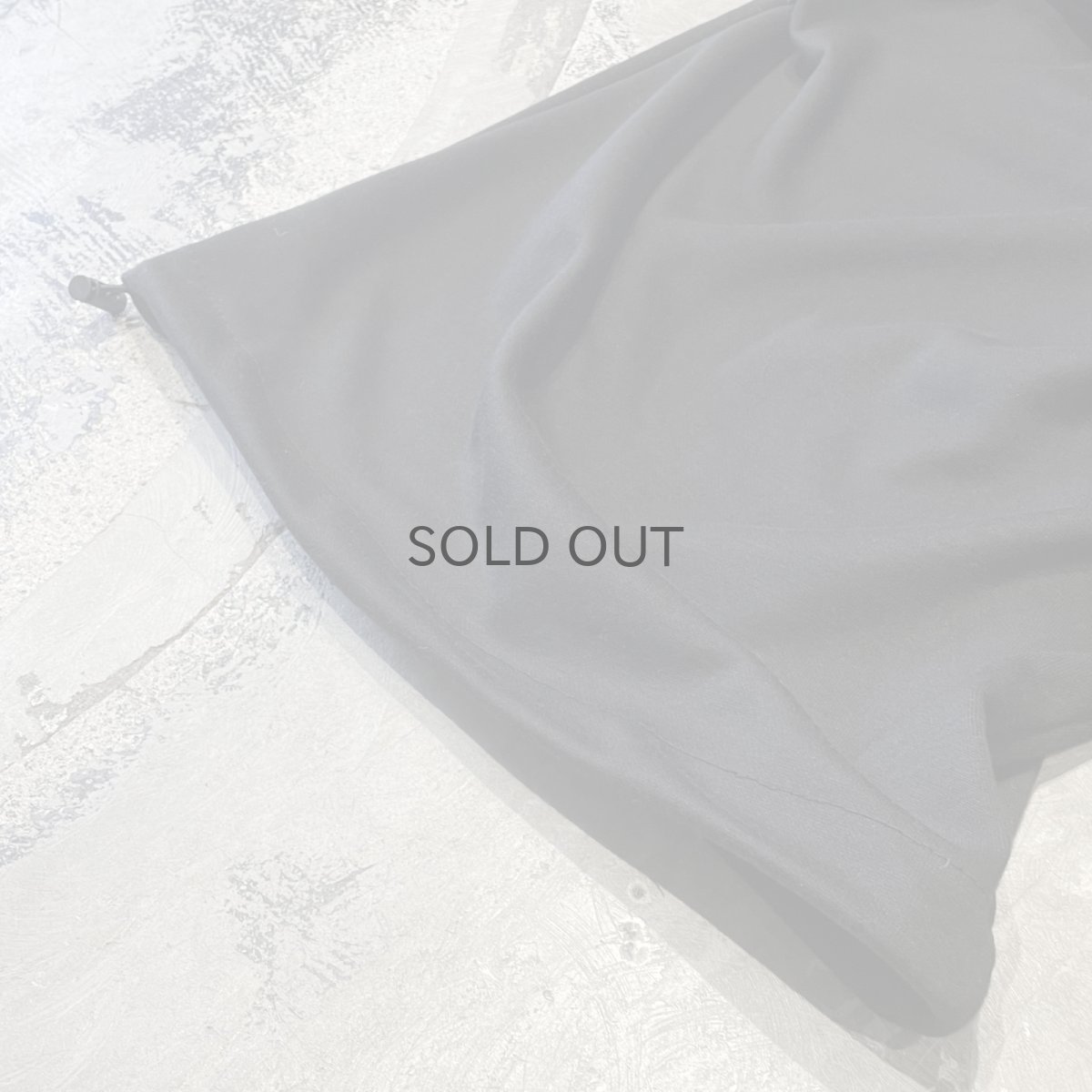 画像8: 【WONDERGROUND】BIG CARGO POCKET WIDE SWEAT PANTS / BLACK / OS (8)