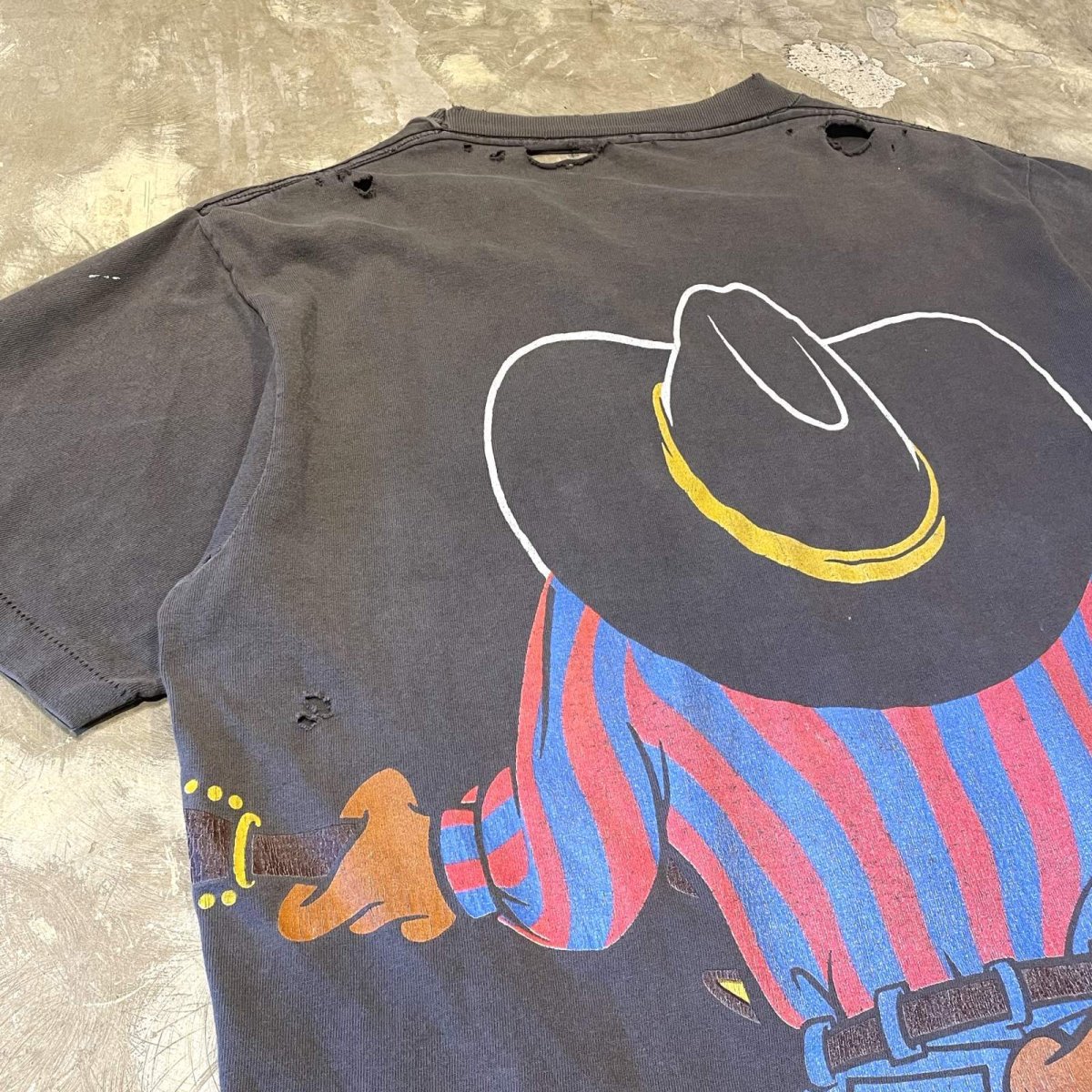 画像9: OLD "TAZMANIAN DEVIL" BOTH SIDE PRINTED CRASH DAMAGE S/S TEE / Mens M (9)