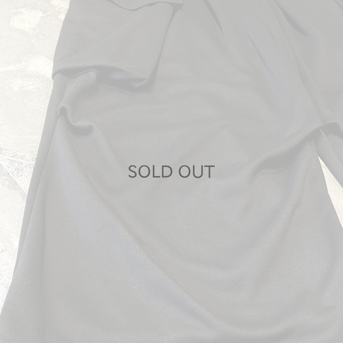 画像7: 【WONDERGROUND】BIG CARGO POCKET WIDE SWEAT PANTS / BLACK / OS (7)