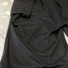画像7: 【WONDERGROUND】BIG CARGO POCKET WIDE SWEAT PANTS / BLACK / OS (7)