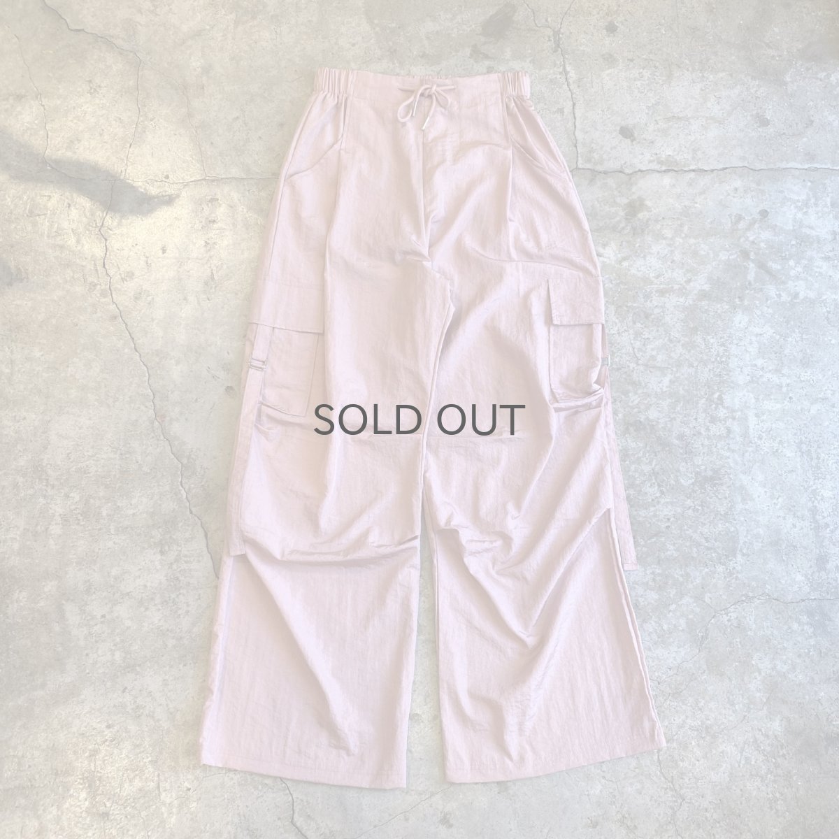 画像1: 【WONDERGROUND】LUSTER COLOR BELTED CARGO PANTS / PINK / OS (1)