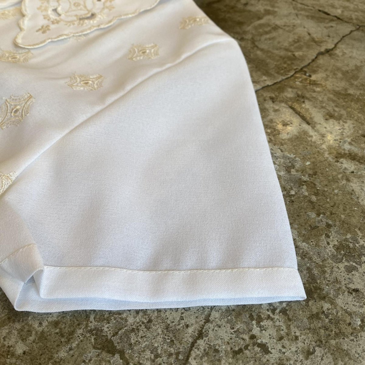 画像6: DESIGN EMBROIDERY PATTERN SHEER S/S SHIRT / Ladies M (6)