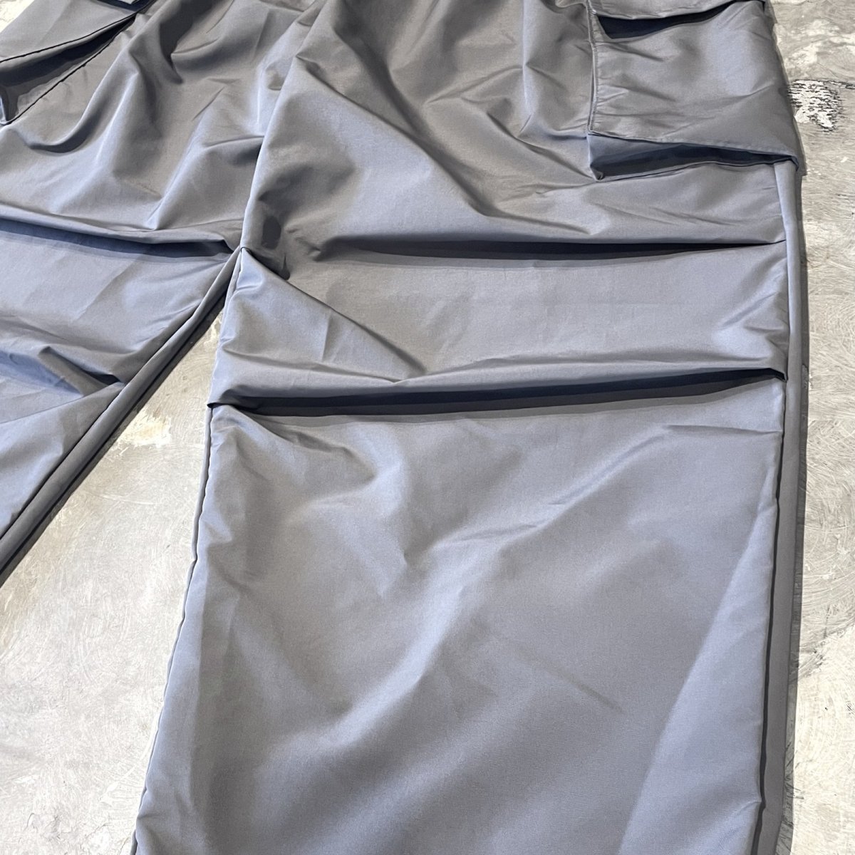画像6: 【WONDERGROUND】KNEE TUCK WIDE SILHOUETTE CADGO PANTS / GRAY / OS (6)
