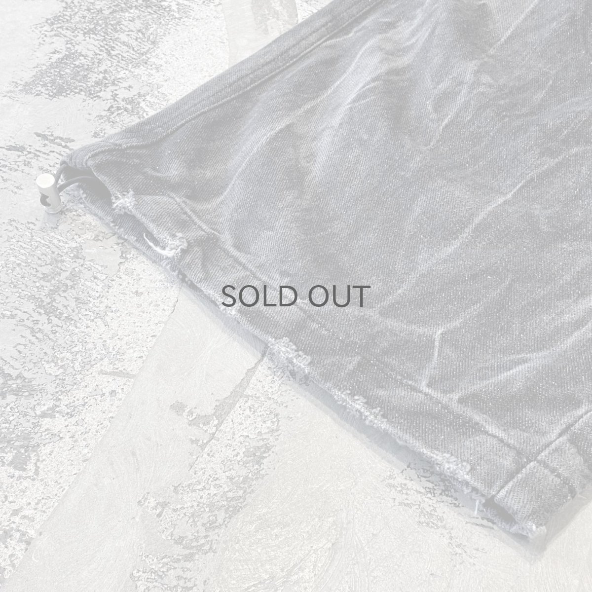 画像8: 【WONDERGROUND】BIG CARGO POCKET WIDE DENIM PANTS / BLACK / OS (8)