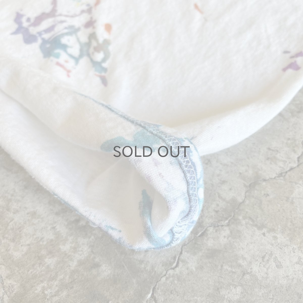 画像5: MIX COLOR SPLASH PATTERN DESIGN S/S TEE / Ladies L (5)