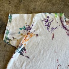 画像8: MIX COLOR SPLASH PATTERN DESIGN S/S TEE / Ladies L (8)