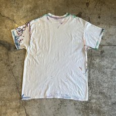 画像2: MIX COLOR SPLASH PATTERN DESIGN S/S TEE / Ladies L (2)