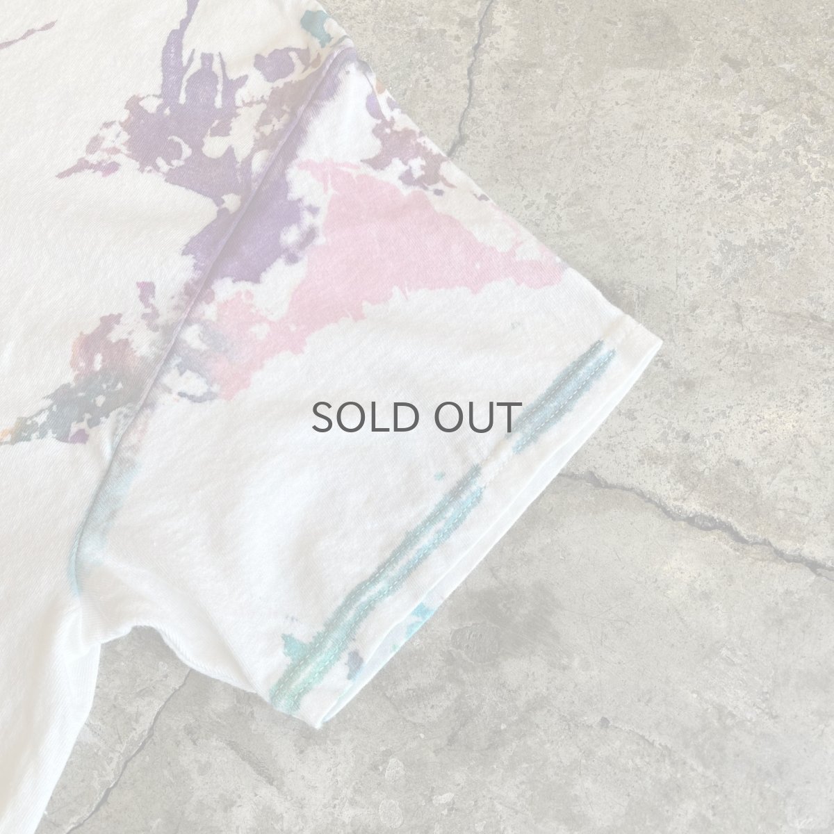 画像6: MIX COLOR SPLASH PATTERN DESIGN S/S TEE / Ladies L (6)