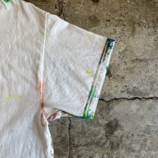 画像10: MIX COLOR SPLASH PATTERN DESIGN S/S TEE / Ladies L (10)