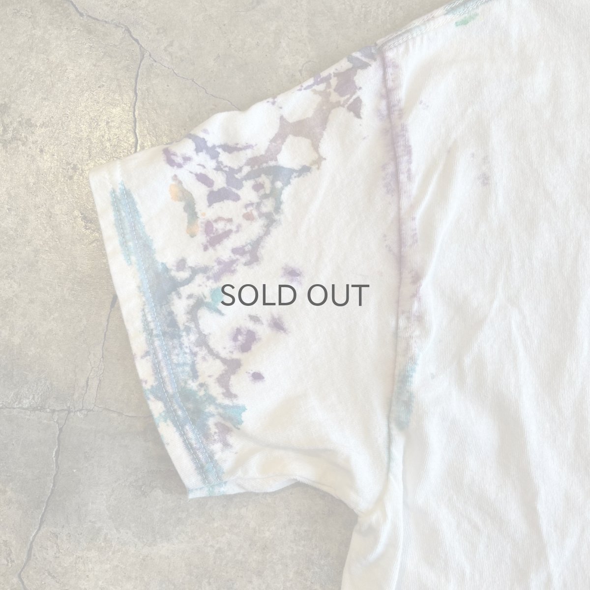 画像9: MIX COLOR SPLASH PATTERN DESIGN S/S TEE / Ladies L (9)