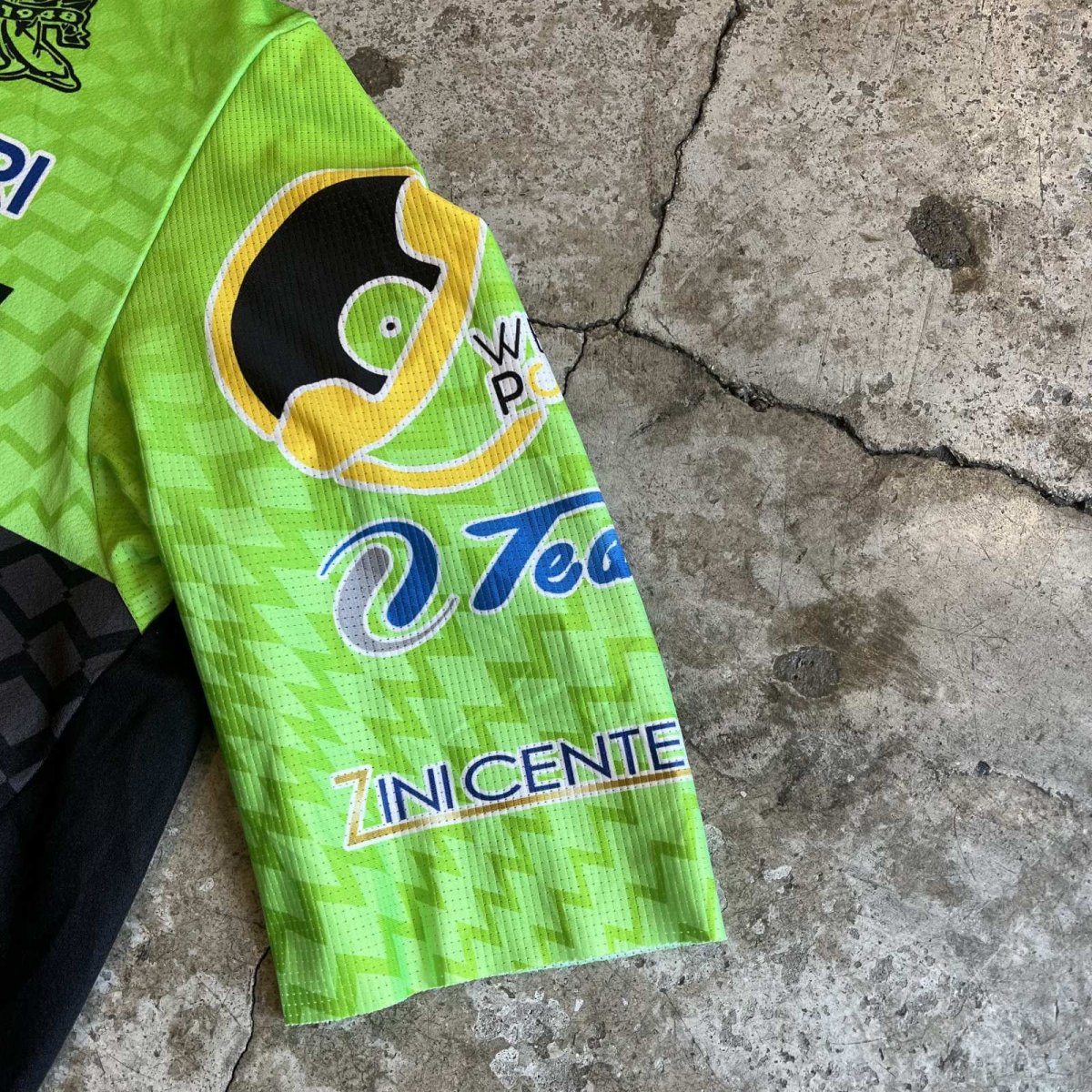 画像7: 【ALKA SPORTS】ALL OVER MIX LOGO PATTERN COLOR CYCLING ZIP UP S/S TOPS / Ladies M / MADE IN ITALY (7)