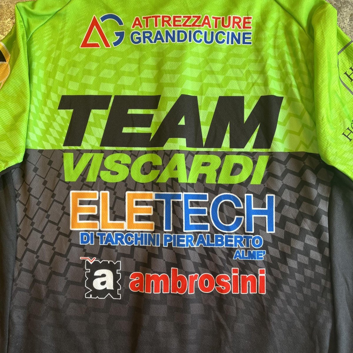 画像10: 【ALKA SPORTS】ALL OVER MIX LOGO PATTERN COLOR CYCLING ZIP UP S/S TOPS / Ladies M / MADE IN ITALY (10)