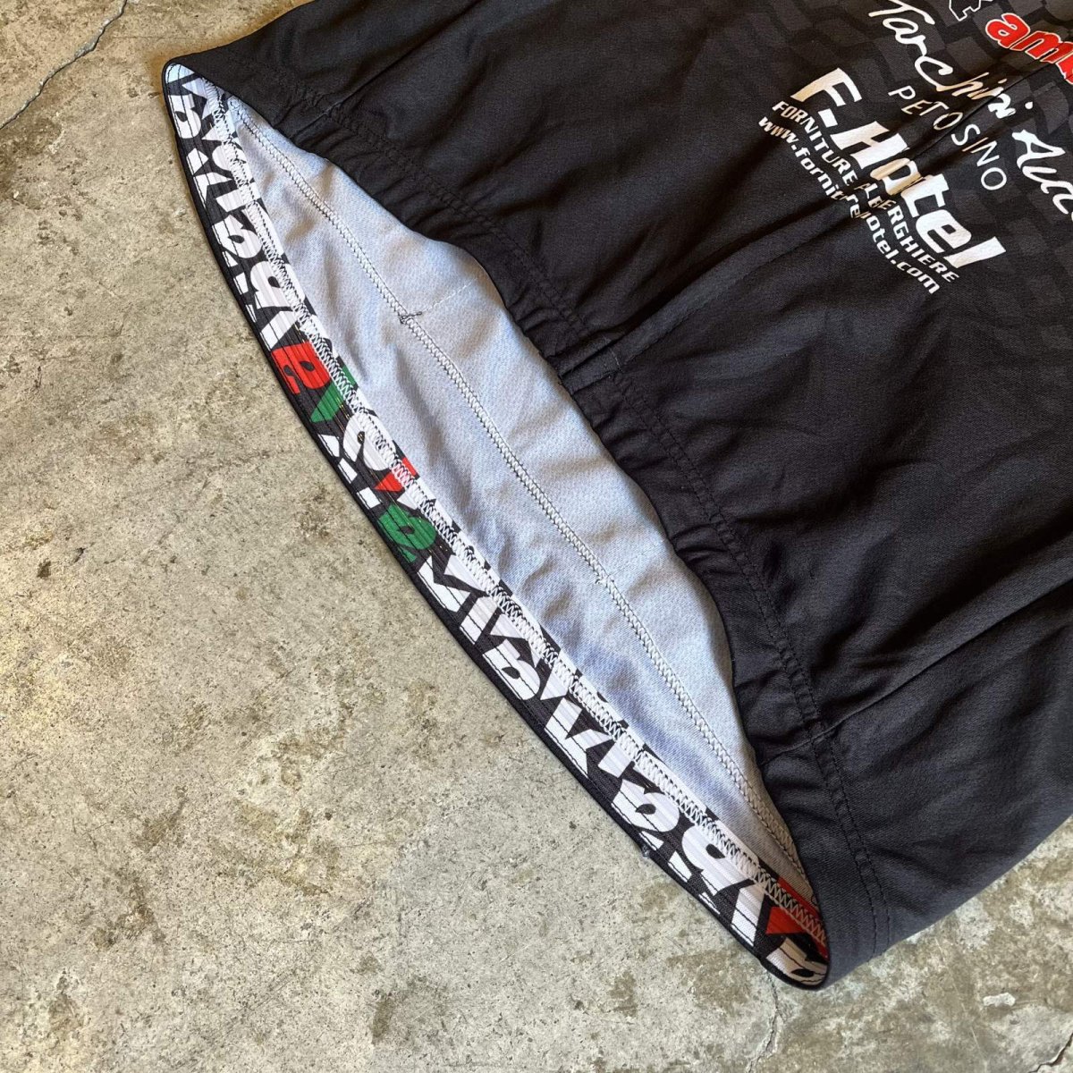 画像4: 【ALKA SPORTS】ALL OVER MIX LOGO PATTERN COLOR CYCLING ZIP UP S/S TOPS / Ladies M / MADE IN ITALY (4)