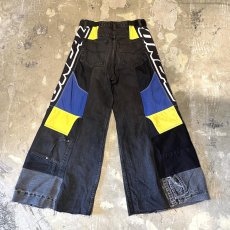 画像2: 【Wiz&Witch】"UNITED" RACING WIDE DENIM PANTS / OS (2)